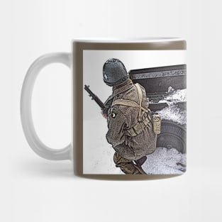 WW2 101st Airborne in Bastogne Mug